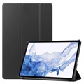 Tri-Fold Series Samsung Galaxy Tab S8 Smart Folio Case - Black