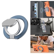 Triple Folding MagSafe Ring with Stand for Phone - Dark Blue