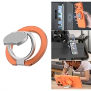 Triple Folding MagSafe Ring with Stand for Phone - Orange