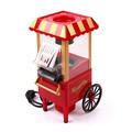 Trolley-Style Automatic Hot Air Popcorn Maker - EU Plug - Red