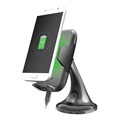 Trust Yudo Car Holder & Qi Wireless Charger - 5W - Black