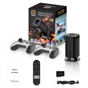 U1 Mini Smart Projector and Retro Game Console - Android 14, 36000+ Games - Black