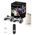 U5 2-in-1 Smart Projector and Retro Gaming Console - Android 14, Wi-Fi 6, 8K Decoding