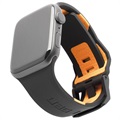 UAG Civilian Apple Watch Series SE/6/5/4/3/2/1 Silicone Strap - 42mm, 44mm - Black / Orange