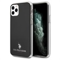 US Polo Small Horse iPhone 11 Pro TPU Case - Black / Transparent