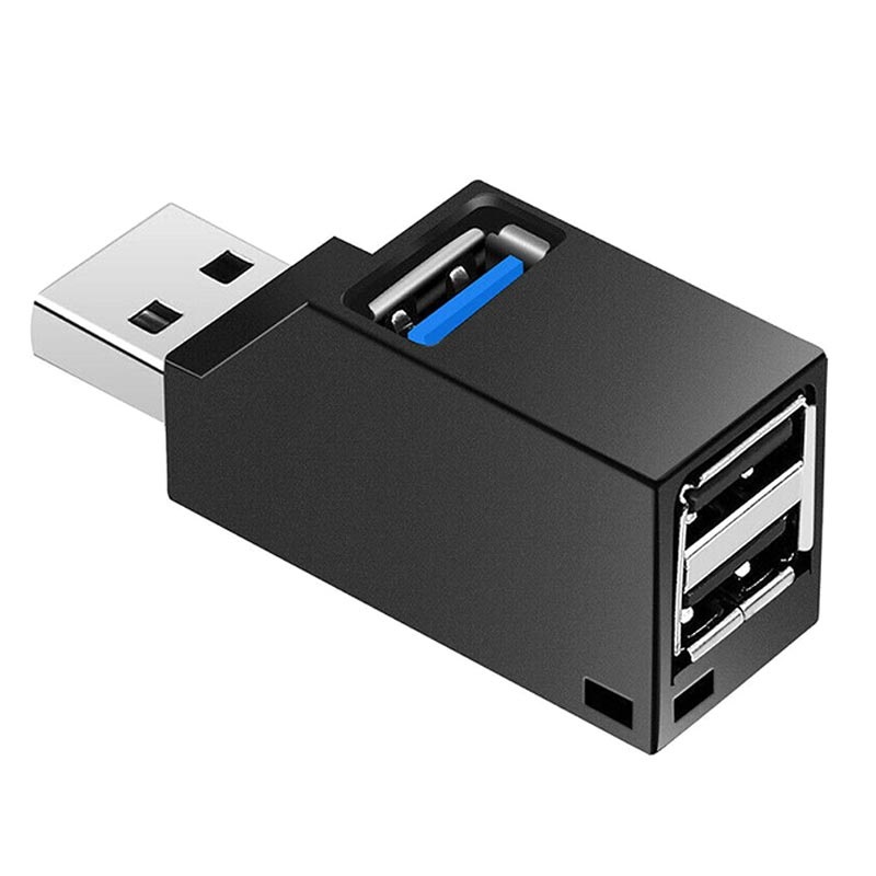 Rekvisitter Meddele grave USB 3.0 Hub Splitter 1x3 - 1x USB 3.0, 2x USB 2.0 - Black