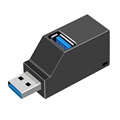 USB 3.0 Hub Splitter 1x3 - 1x USB 3.0, 2x USB 2.0 - Black