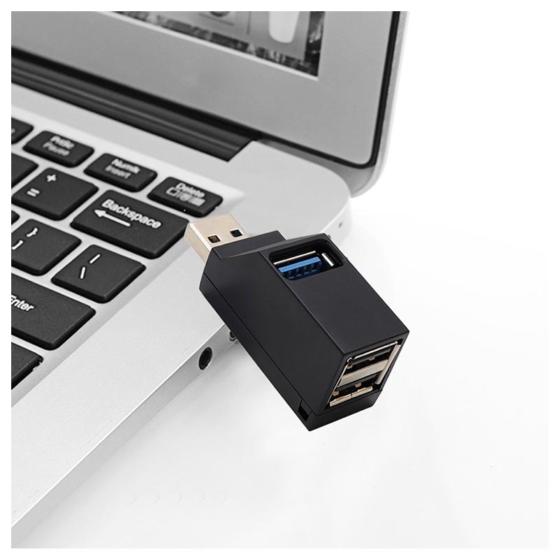 verpleegster Politiek overschot USB 3.0 Hub Splitter 1x3 - 1x USB 3.0, 2x USB 2.0 - Black