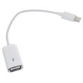USB 3.1 Type-C / USB 2.0 OTG Cable Adapter - 15cm - White