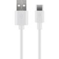USB-C 3.1 to USB-A 2.0 Male Cable - 2m - White
