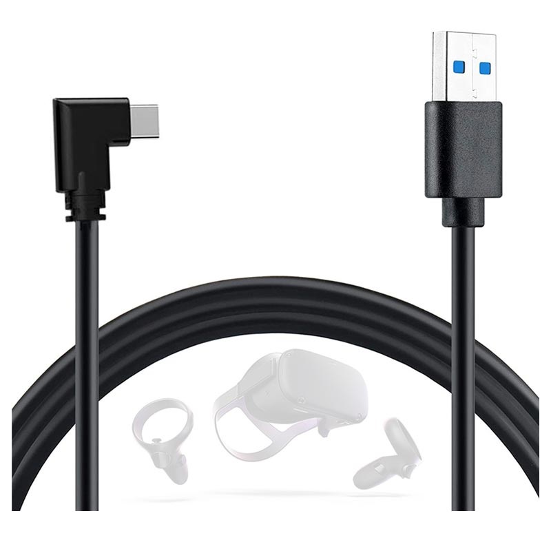 Cable de carga USB C A 5m para Oculus Quest 2 VR, Cable de datos de  transmisión de alta velocidad, Cable tipo C para accesorios Oculus Quest -  Historial de precios y