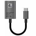 USB Type-C to HDMI Adapter TH002 - 4K - 15cm - Grey