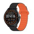 UWIER HR17 Active Smartwatch with Two Strap, LED Flashlight - Black