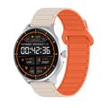 UWIER HR17 Active Smartwatch with Two Strap, LED Flashlight - Silver