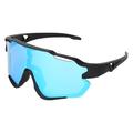 UY066 Polarized Sports Sunglasses for Cycling, Running, Hiking - Black / Blue