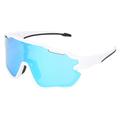 UY066 Polarized Sports Sunglasses for Cycling, Running, Hiking - White / Blue