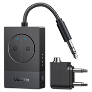 Ugreen BT305 Bluetooth 5.4 Audio Adapter with Dual 3.5mm Jack - Black