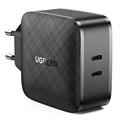 Ugreen CD216 Fast Wall Charger - 2x USB-C PD, QC4.0 - 66W