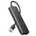 Ugreen High-Speed 4-Port USB 3.0 Hub - 15cm, 5Gbps - Black