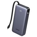 Ugreen PB536 20000mAh Power Bank with Built-In USB-C Cable - 45W - Grey