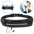 Ultimate Water Resistant Sports Belt with Bottle Holder - Black