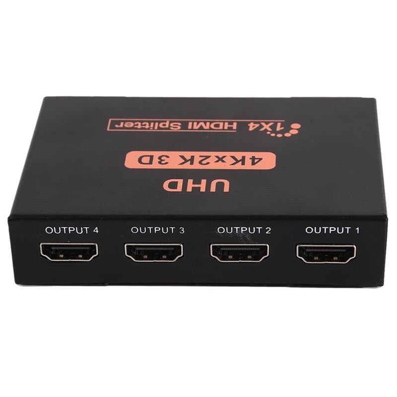 HDMI Splitter 1x4 CY10 3D, 4K Ultra HD Black