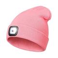 Unisex Knitted LED Beanie Hat - Pink