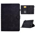 Universal 3D Pattern Smart Tablet Folio Case - 10" - Black