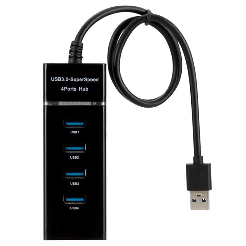 CABLETIME 4 port USB A 3.0 hub superspeed 5Gbps with Power Supply