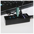 Universal 4-Port SuperSpeed USB 3.0 Hub - Black