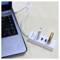 Universal 4-Port SuperSpeed USB 3.0 Hub - White