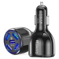 Universal 5xUSB Fast Car Charger - QC3.0 - Black