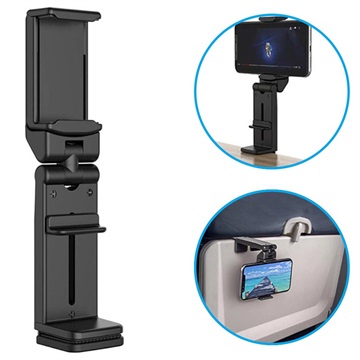 Universal Adjustable Air Travel Phone Holder - 5.5-9.5cm - Black