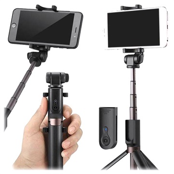 Universal 3-in-1 Bluetooth Selfie Stick & Tripod - Black