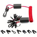 Universal Boat Kill Switch Lanyard with 7 Keys - 1.6m