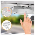 Universal Clip-On Sunglasses Car Holder - Grey