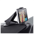 Universal Dash Mount Car Holder with Clamp - Black