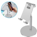 Universal Desktop Holder for Smartphone And Tablet - Silver