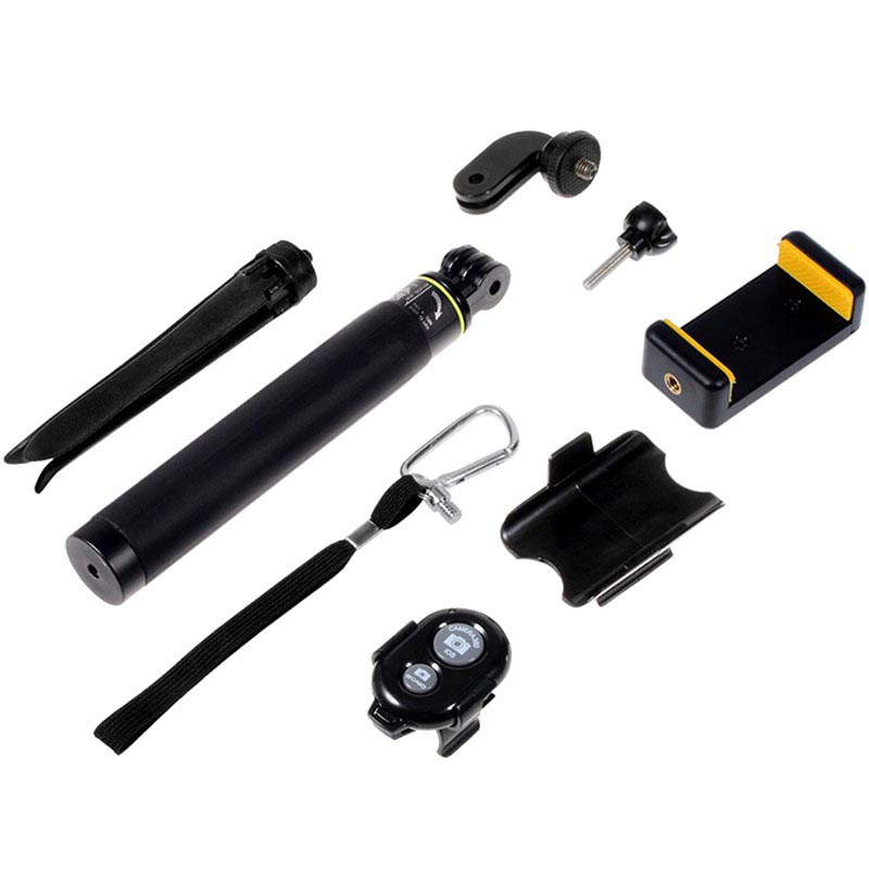 Universell Extendable Selfie Stick & Bluetooth Kameraslutare H611 - Svart