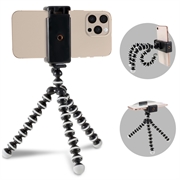 Universal Flexible Smartphone Tripod Stand - 60-85mm - Black