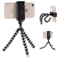 Universal Flexible Smartphone Tripod Stand - 60-85mm - Black