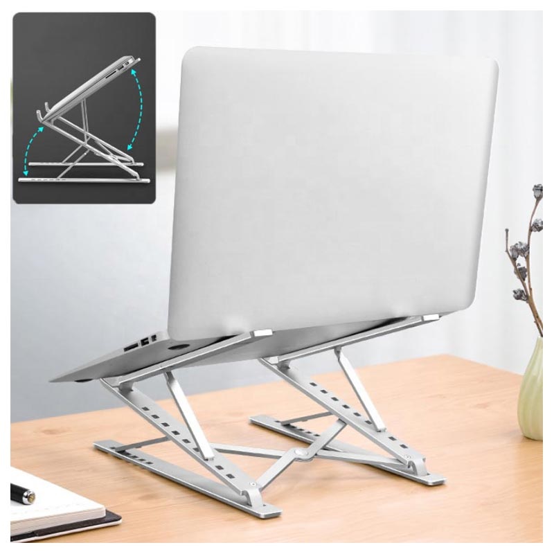 Universal Foldable Multiangle Laptop Stand N8 17.3 Silver