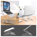 Universal Foldable Multi-angle Laptop Stand N8 - 17.3" - Silver