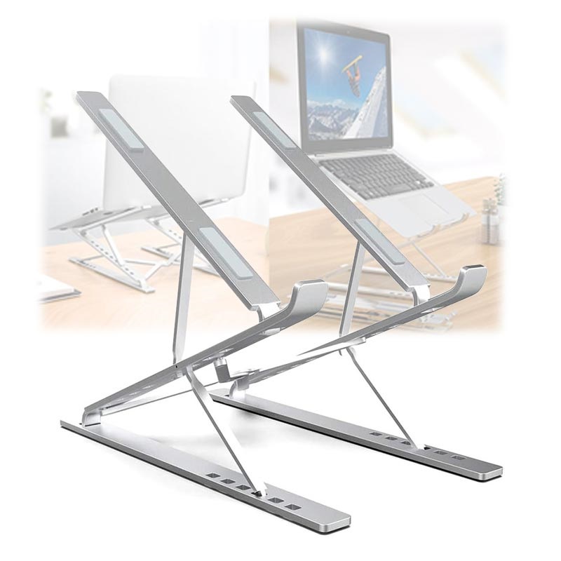 Universal Foldable Multiangle Laptop Stand N8 17.3 Silver