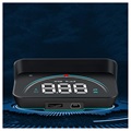 Universal Heads Up Display Digital Car Speedometer - Black