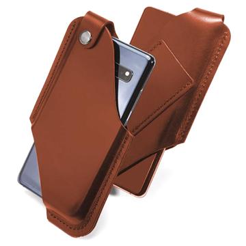 Universal Holster Leather Case with Belt Loop - S