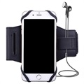 Universal Magnetic Sports Armband for Smartphones - 4"-5.8" - Black