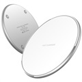 Universal Metal Round Fast Qi Wireless Charging Pad XK-01 - 10W - White