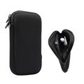 Universal Nylon Mobile Sleeve with Zipper and Lanyard - 4.7-5.4" - Black