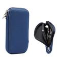Universal Nylon Mobile Sleeve with Zipper and Lanyard - 6.7-6.9" - Blue